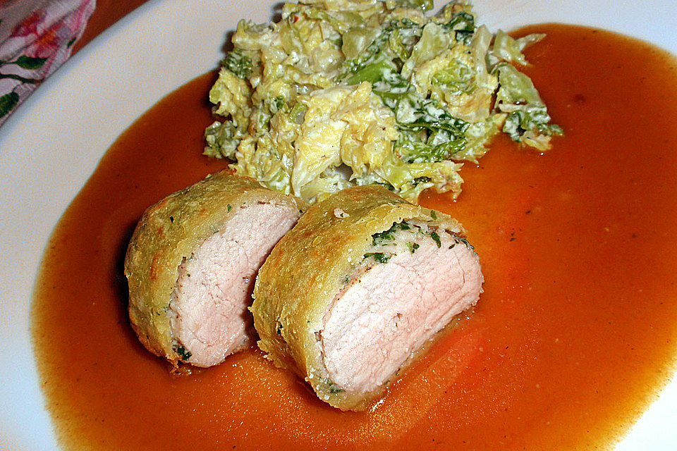 Lammfilet in Kartoffelkruste