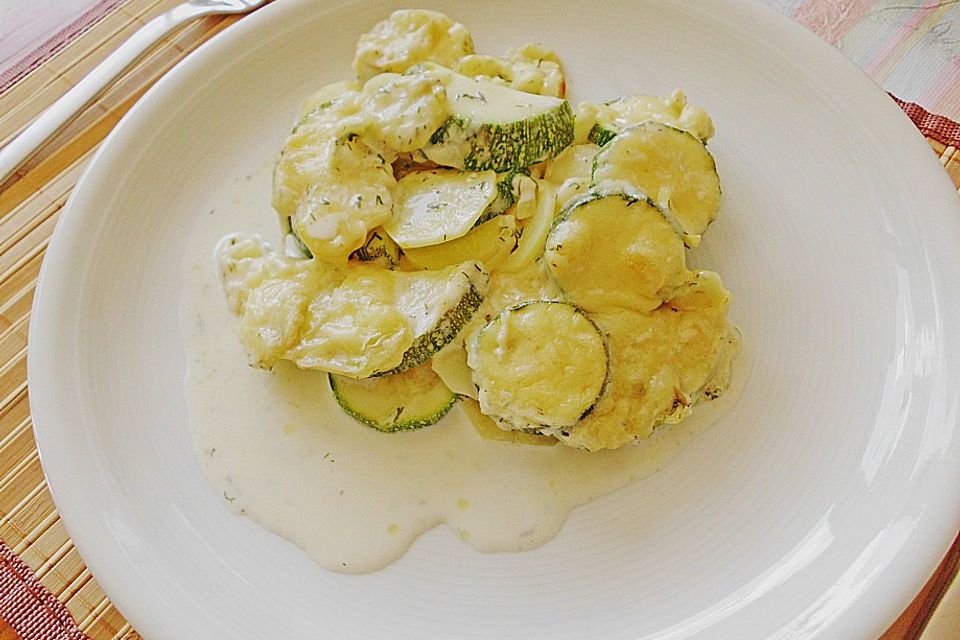 Kartoffel - Zucchini - Gratin