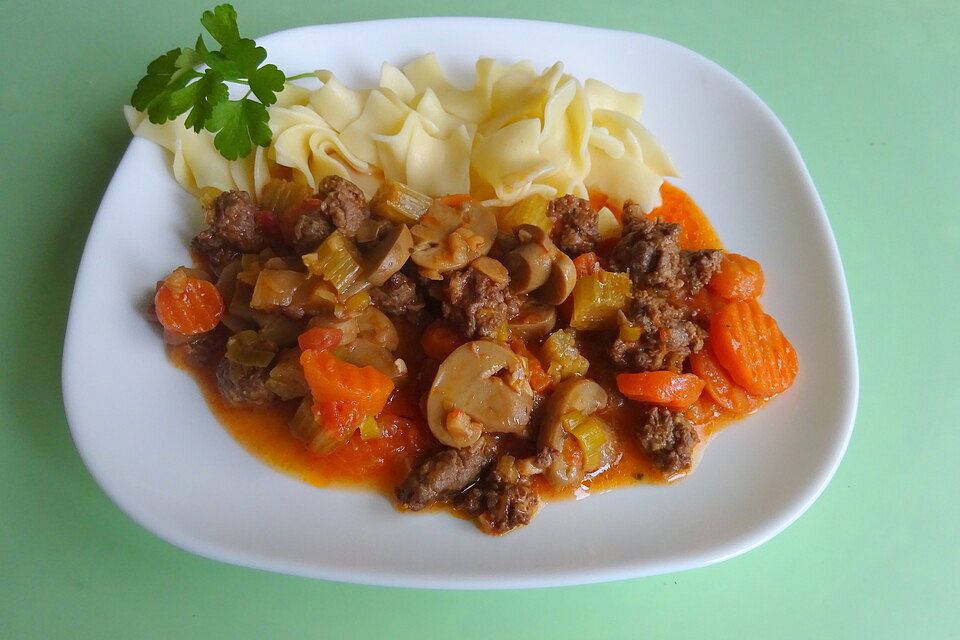 Sauce Bolognese mit Bier