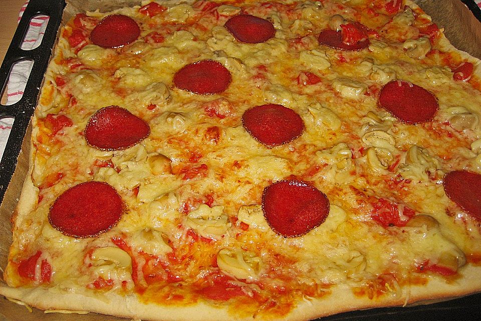 Pizzateig ohne Gehzeit