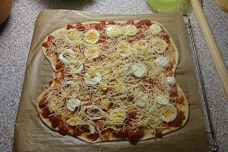 Pizzateig ohne Gehzeit