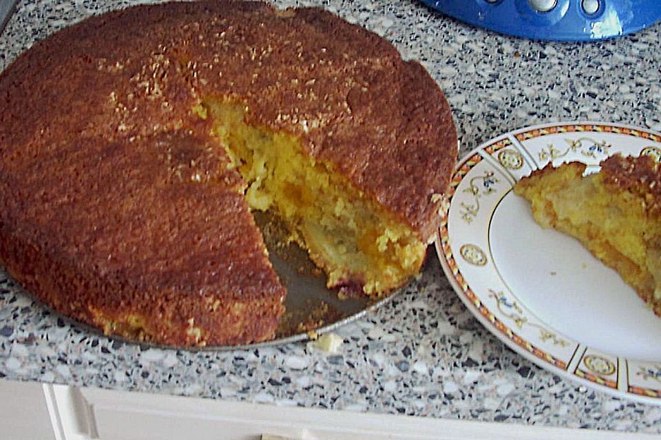 Versunkener Streusel - Pudding Kuchen