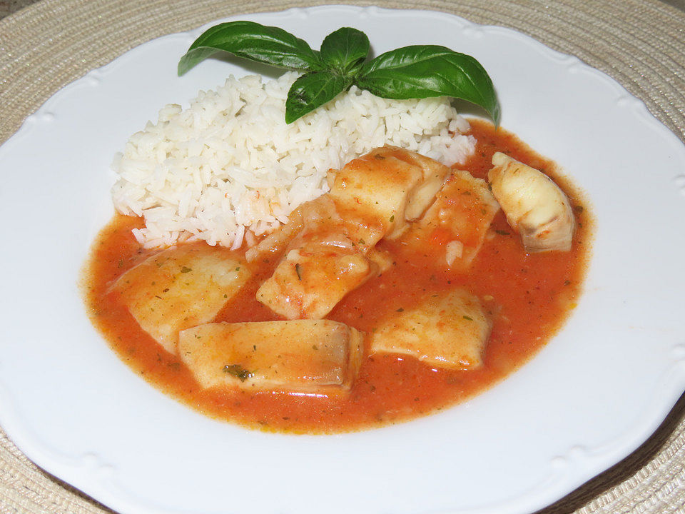 Rotbarschfilet in Tomaten - Kräutersoße von luckys-home| Chefkoch