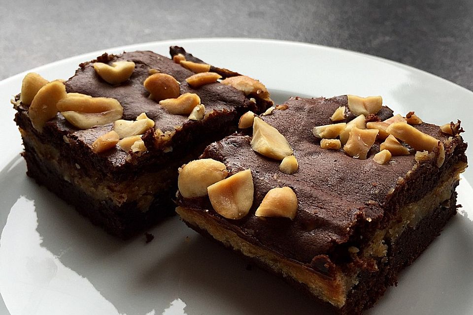 Creamy Peanut Brownies