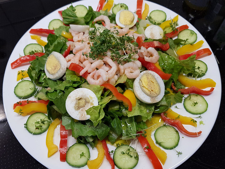 Bunter Salat mit Krabben von luckys-home| Chefkoch