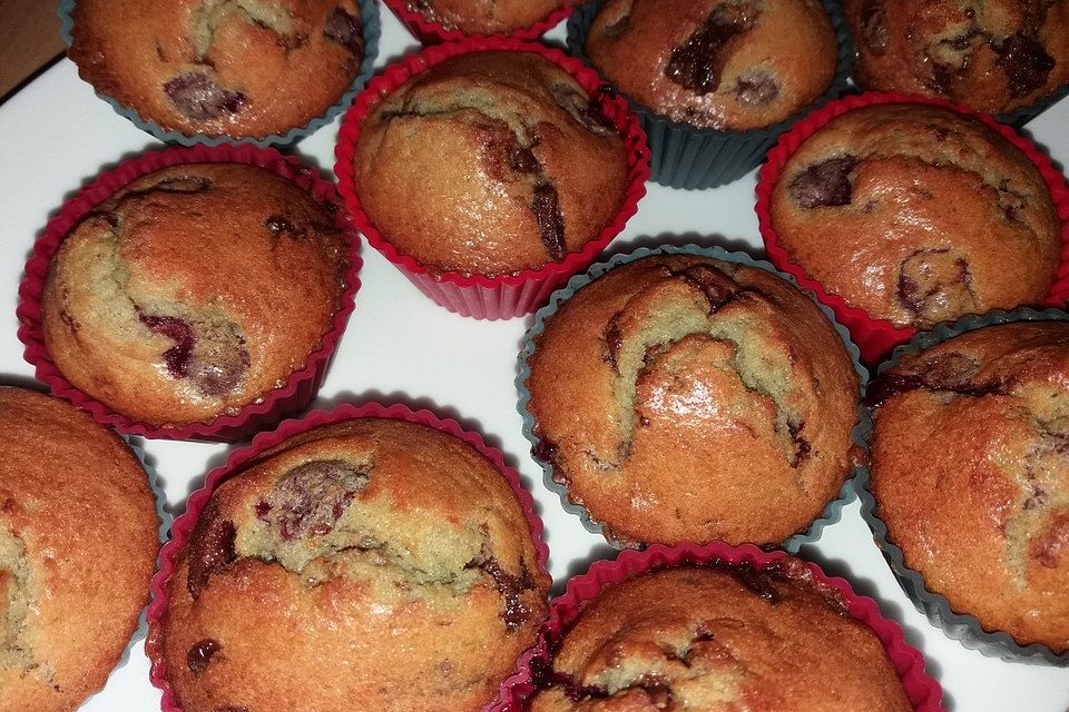 Schoko - Kirsch - Muffins