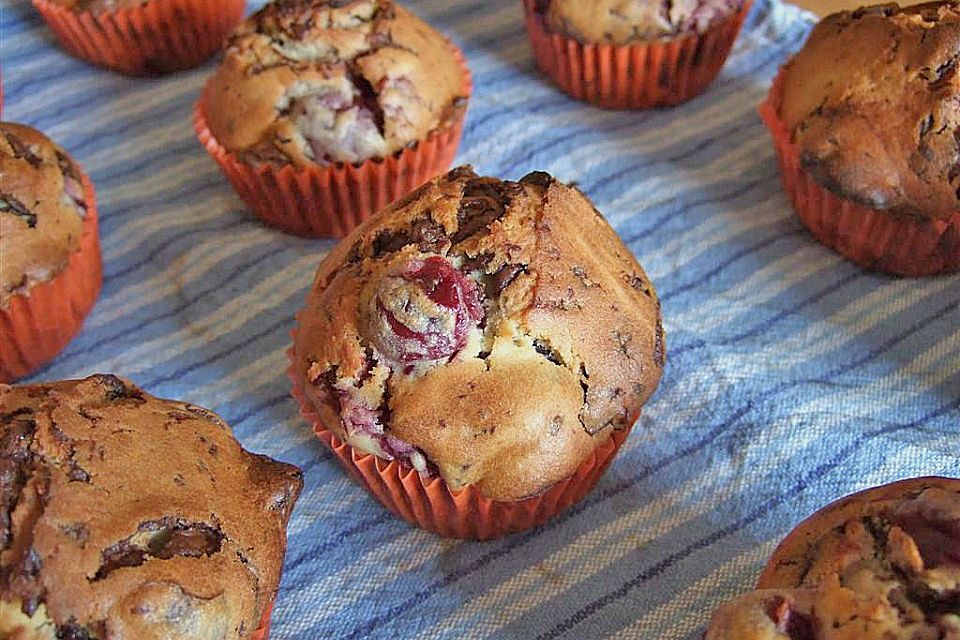 Schoko - Kirsch - Muffins