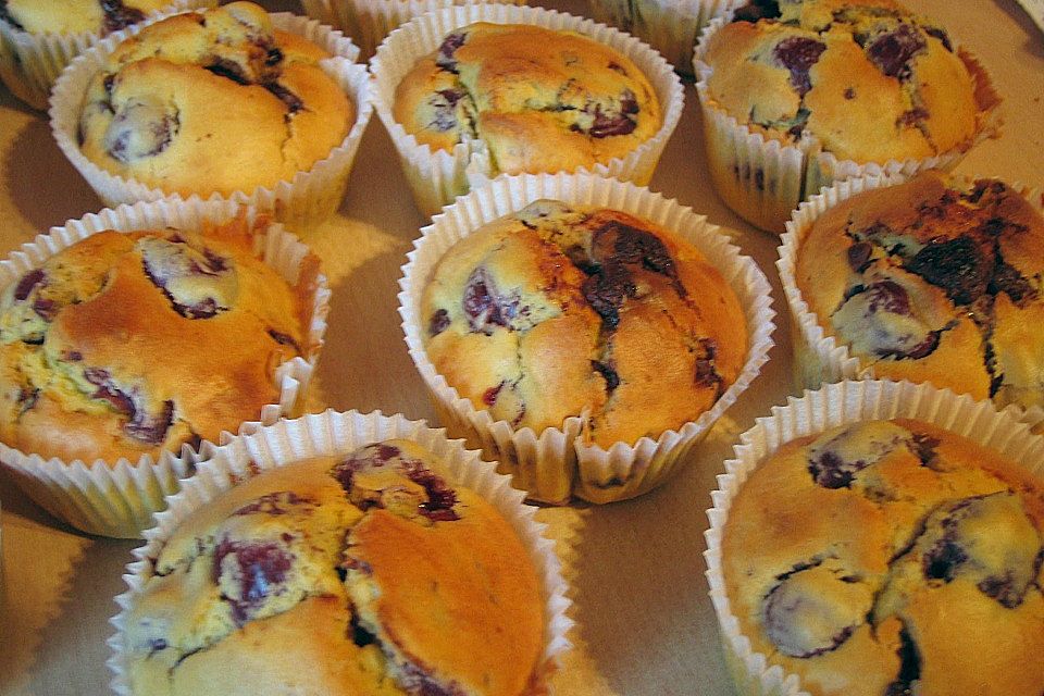 Schoko - Kirsch - Muffins