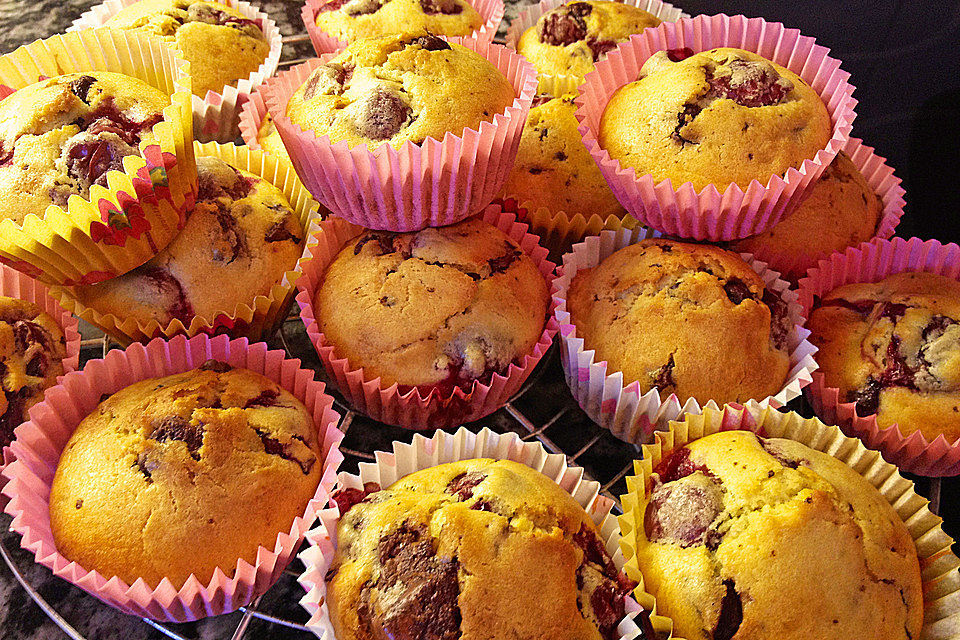 Schoko - Kirsch - Muffins