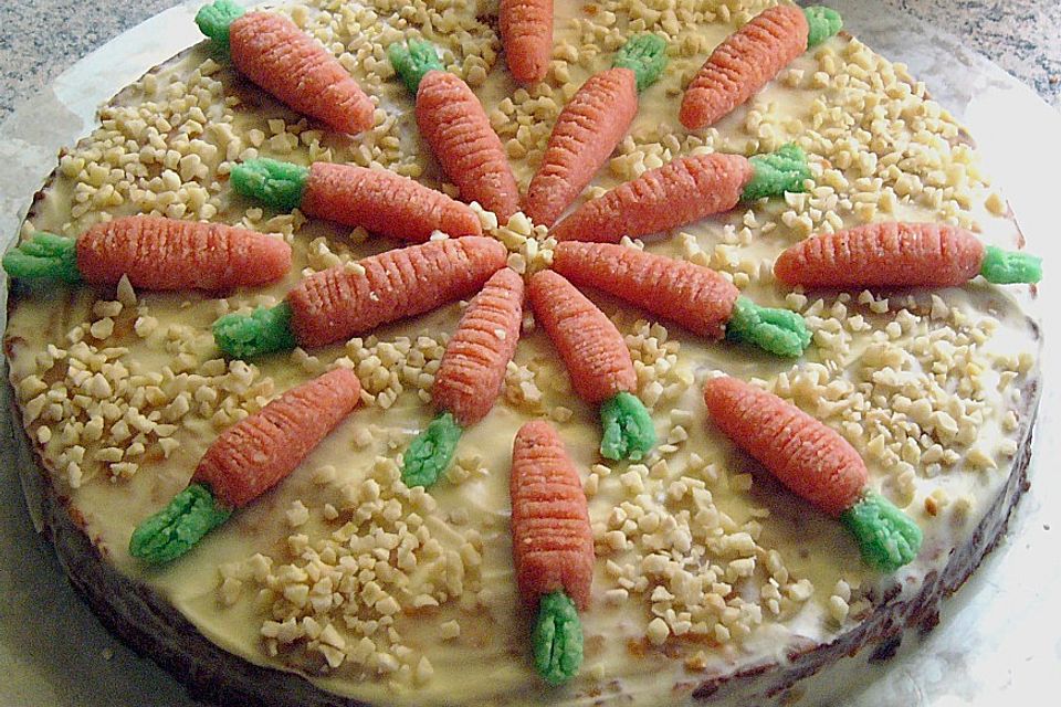 White Chocolate Frosted Carrot Cake