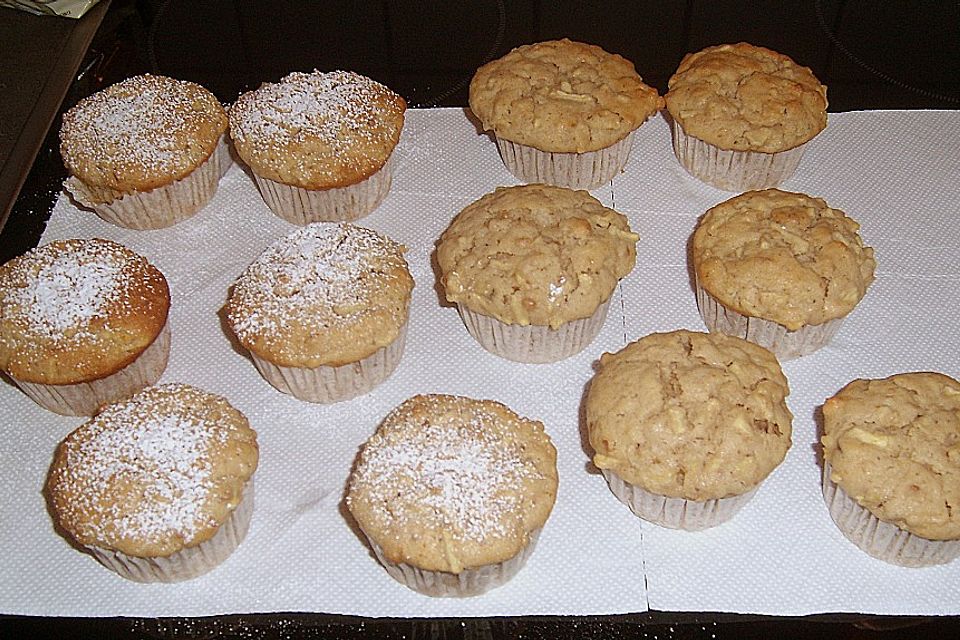 Apfel - Ahornsirup Muffins