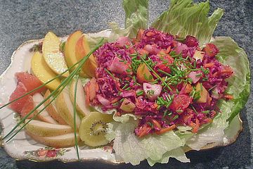 Birnen - Rotkohl Salat