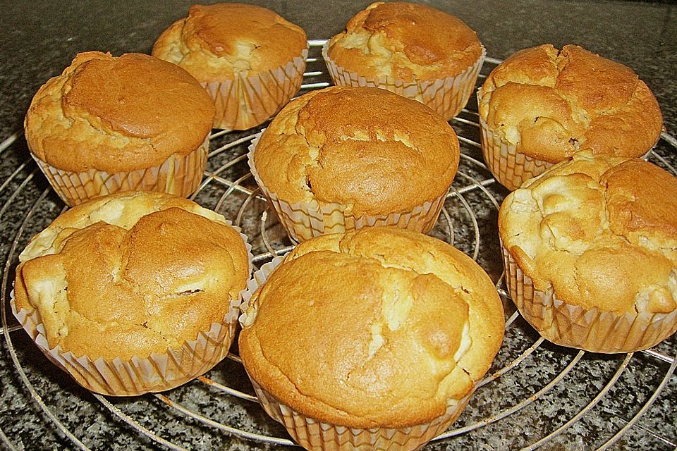 Apfel - Erdnussbutter Muffins