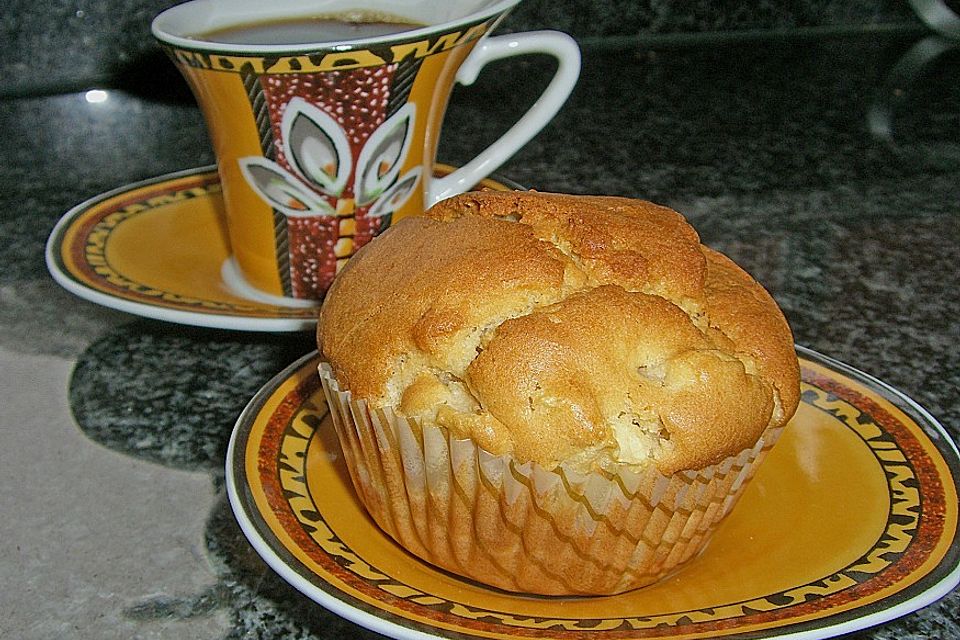 Apfel - Erdnussbutter Muffins