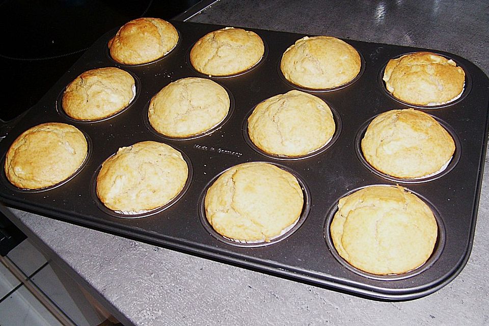 Apfel - Erdnussbutter Muffins