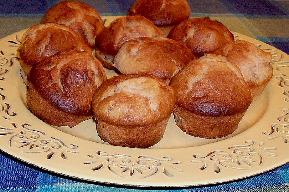 Apfel - Erdnussbutter Muffins