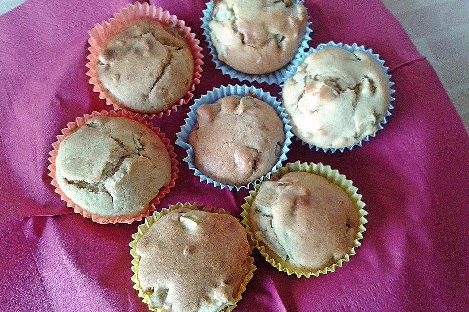 Apfel - Erdnussbutter Muffins