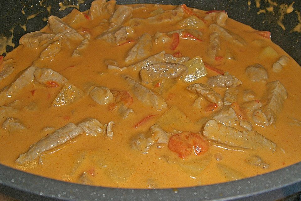 Ananas - Schweinefleisch - Curry