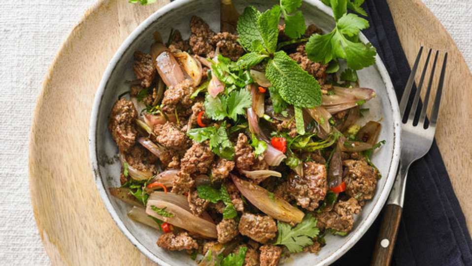 Thai-Rinderhackfleischsalat