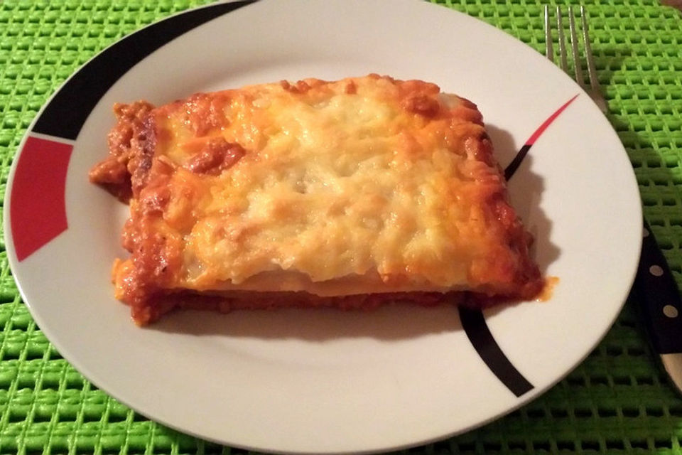 Einfache Lasagne Bolognese