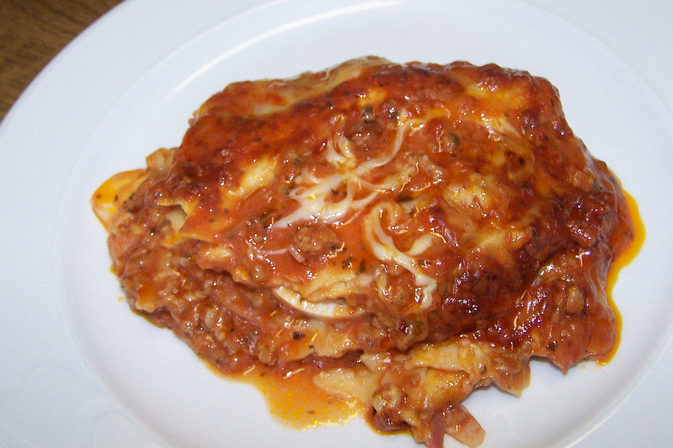 Einfache Lasagne Bolognese