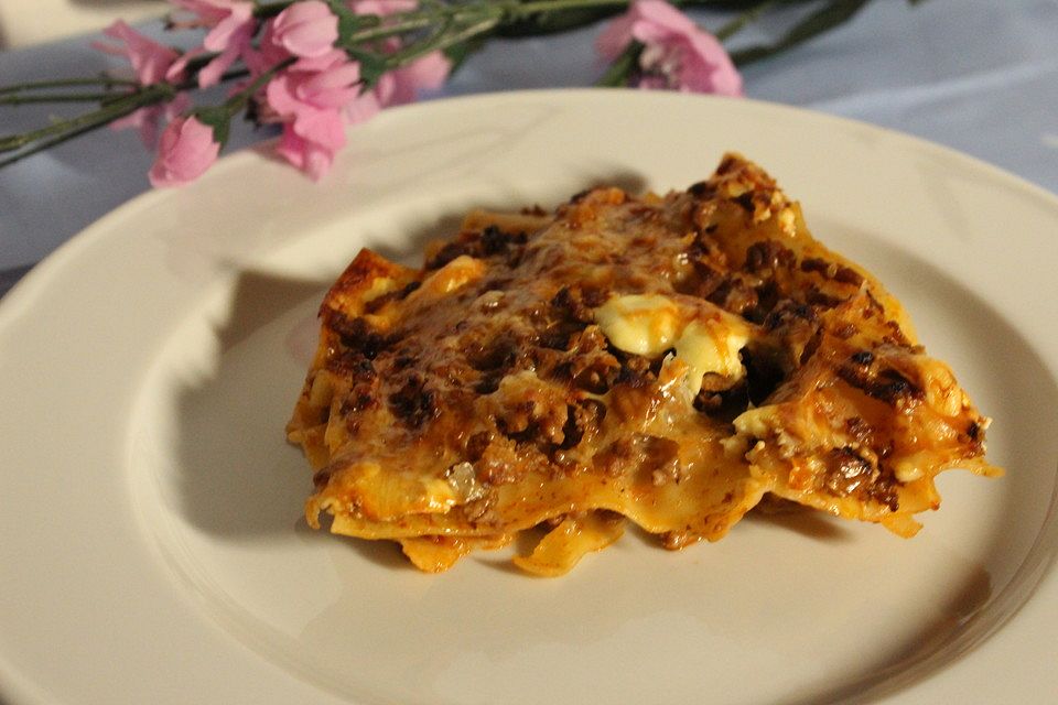 Einfache Lasagne Bolognese