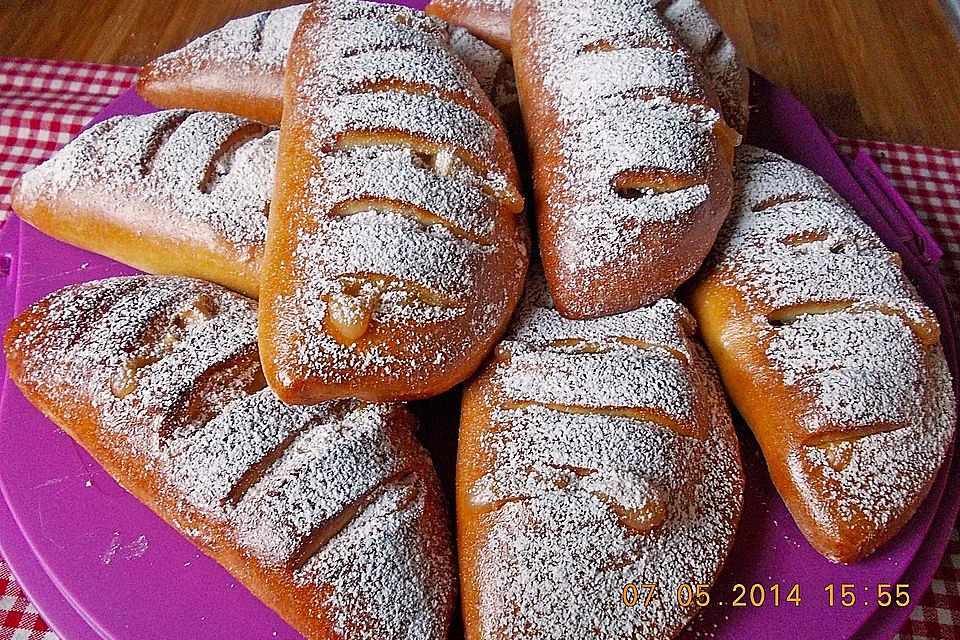 Apfeltaschen mit  Eierlikör - Apfelfüllung