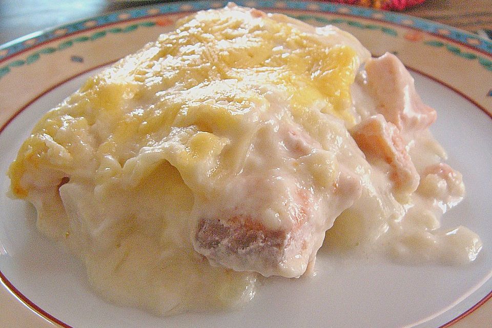 Spargel - Lachs - Lasagne