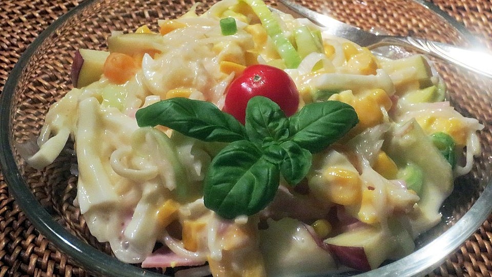 24 Stunden Schichtsalat Mit Ananas Und Mandarinen Von Iris75 Chefkoch