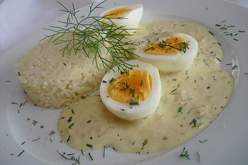 Senf - Eier mit Reis