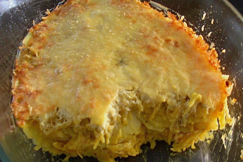 Angenehm würzige Kartoffel - Kohl - Lasagne