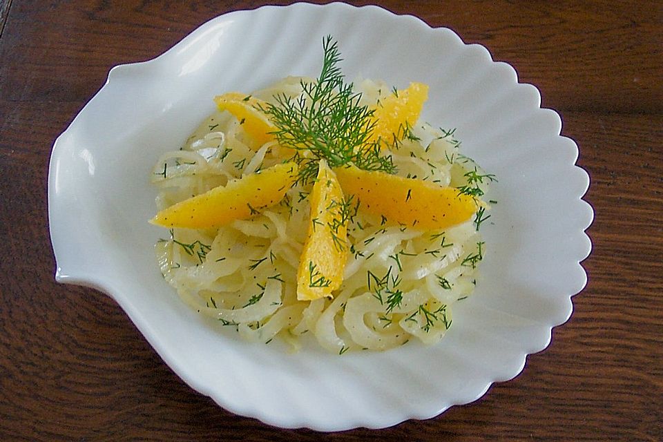 Orangen - Fenchel - Salat