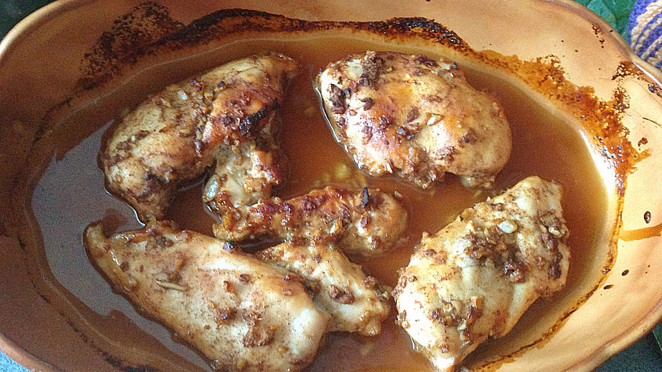 Scharfes Hähnchen mit Honig und Orangensaft von sheherzade