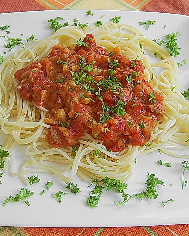 Fenchel - Tomaten - Spagetti