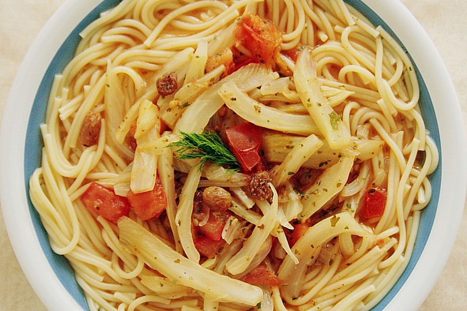 Fenchel - Tomaten - Spagetti