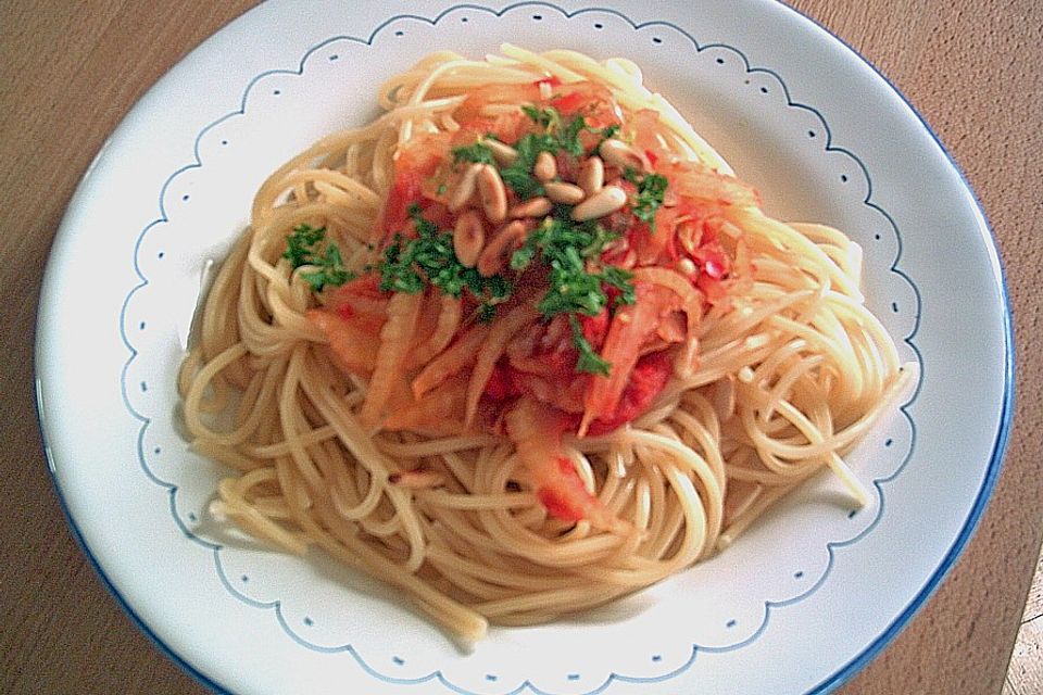 Fenchel - Tomaten - Spagetti