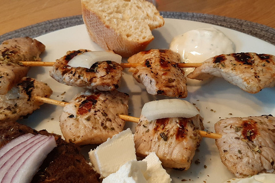 Souvlaki - Spieße gegrillt