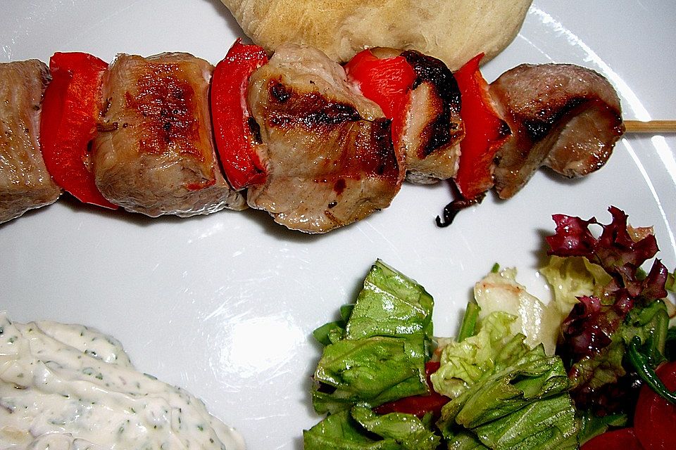 Souvlaki - Spieße gegrillt