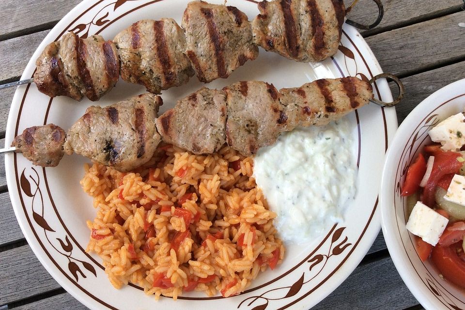 Souvlaki - Spieße gegrillt