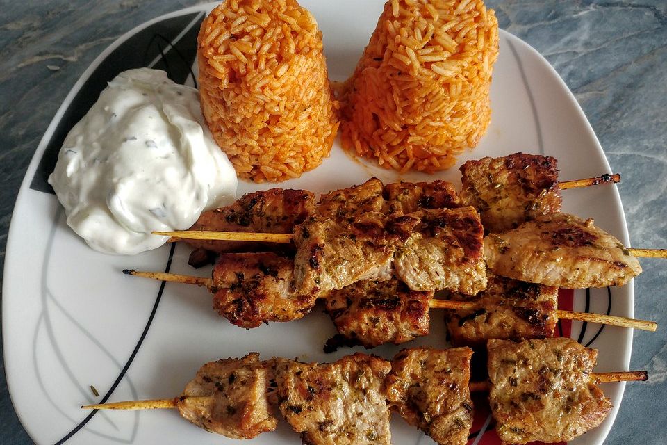 Souvlaki - Spieße gegrillt