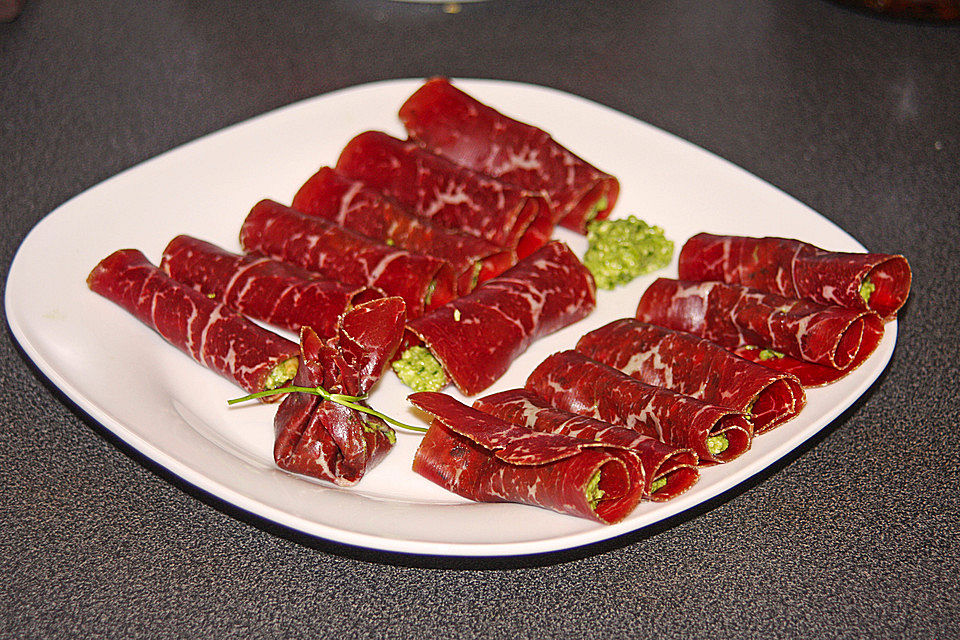 Gefüllte Bresaola - Säckchen