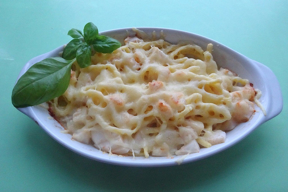 Spätzle mit Birnen und Käse