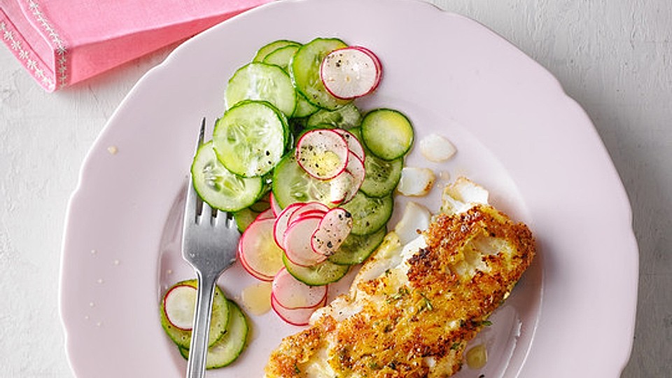Fischfilet in Rosmarin-Pecorino-Kruste von Koelkast