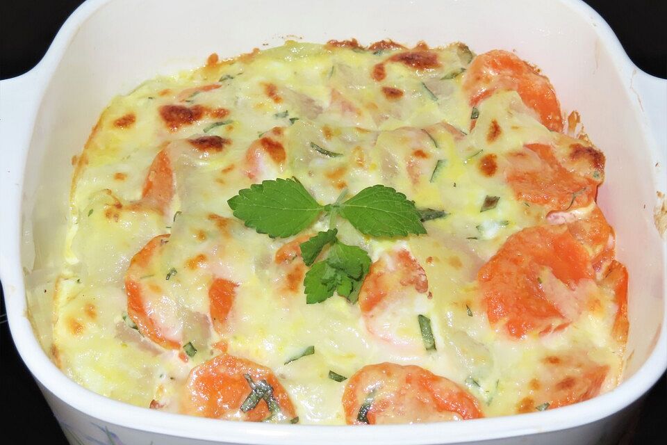 Möhren - Kohlrabi - Gratin