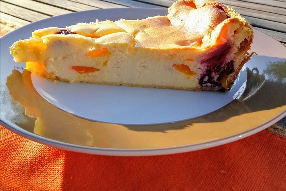 Käsekuchen ohne Boden