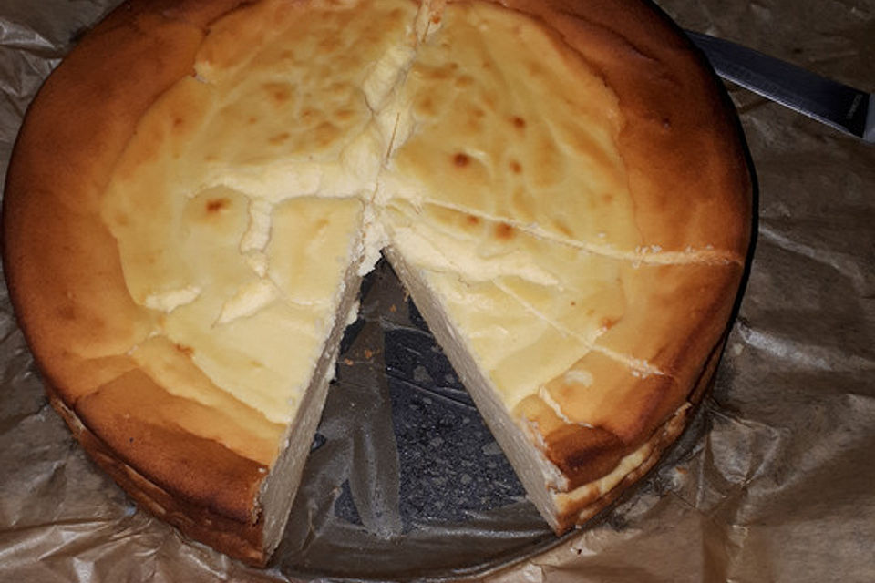 Käsekuchen ohne Boden