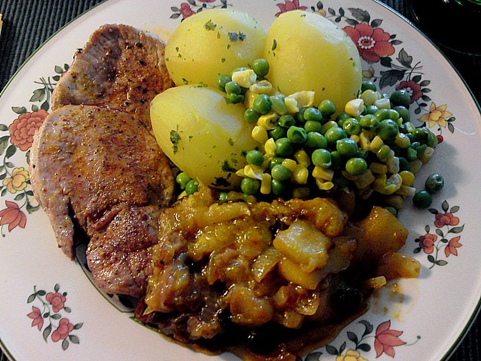 Schnitzel mit Apfelchutney von ChristianKlein| Chefkoch
