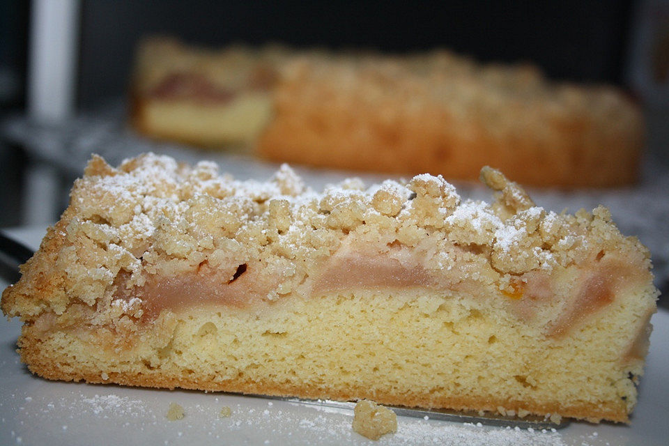 Apfelkuchen nach Omas Art mit Butterstreuseln