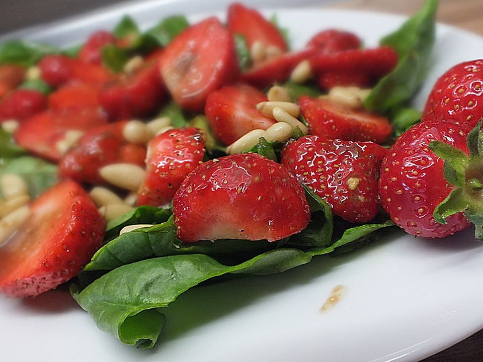 Erdbeer-Spinatsalat von barryfan| Chefkoch