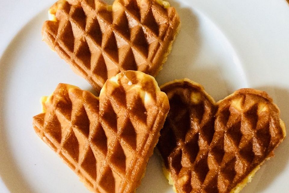 Schnelle leichte Waffeln